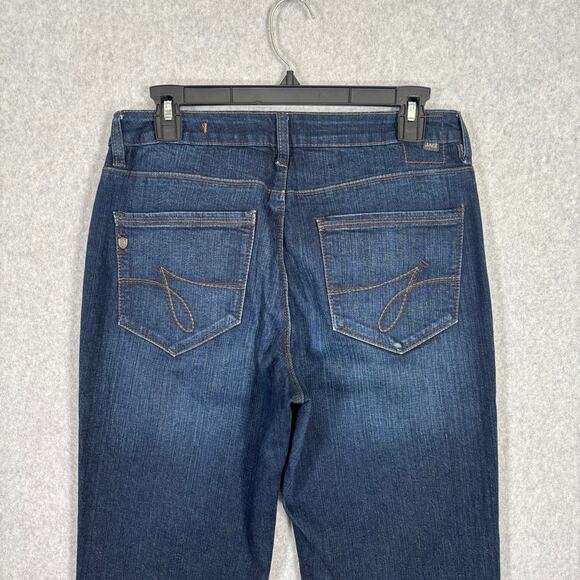 Jag Bootcut Jeans 6‎ Mid Rise Stretch Faded Mid Dark Western Rodeo 33" Inseam - Picture 9 of 13
